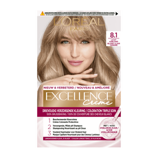 L'Oréal Paris Excellence Crème Verzorgende Crèmekleuring 8.1 Licht Asblond