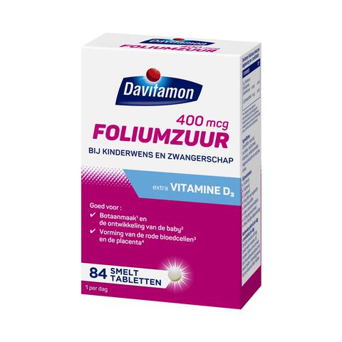 Davitamon Foliumzuur met vitamine D - Zwanger