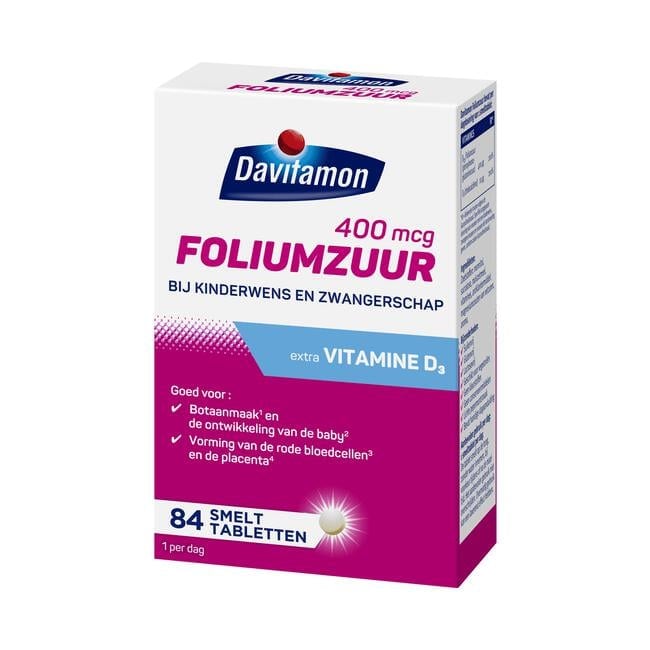 Davitamon Foliumzuur met vitamine D - Zwanger