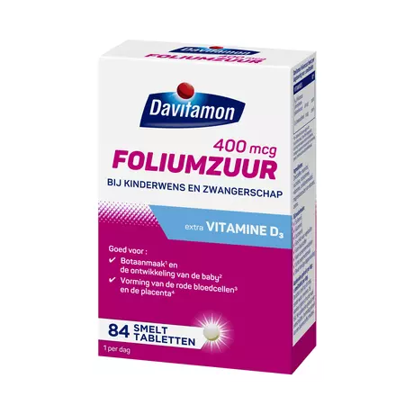 Davitamon Foliumzuur met Vitamine D3 Zwanger 30 stuks