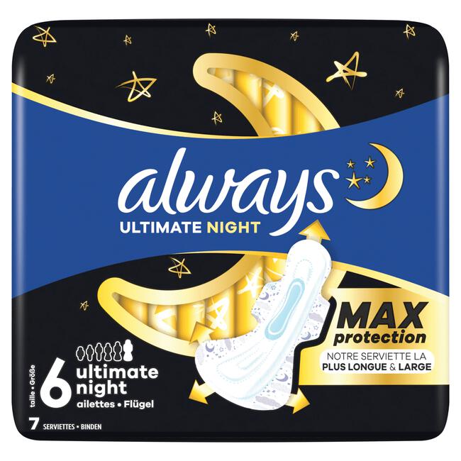 Always Maandverband Ultra Ultimate Night Single Pack