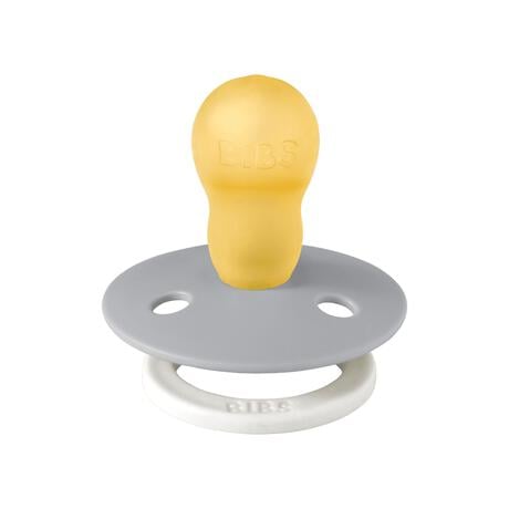 BIBS Glow in the dark Fopspeen Two Pack Natuurlijk Rubber Sage/Cloud Maat 3