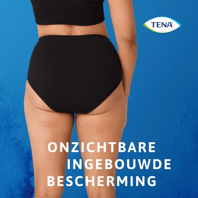 TENA WASBAAR ONDERGOED ZWART  XL