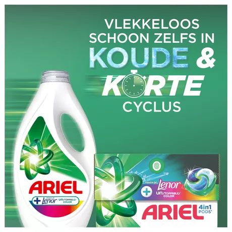 Ariel Liquid Touch Of Lenor Color 25 Stuks