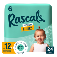 Rascals Premium Luiers Maat 6 15-20 KG 24 stuks