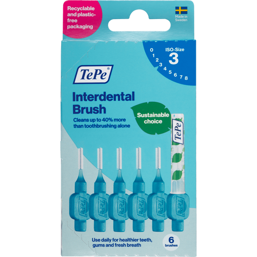 TePe Interdentale Ragers Original Blauw ISO Maat 3 0,6 mm 6 stuks