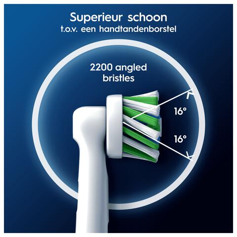 Oral-B Cross Action Opzetborstels Wit - 8 Stuks