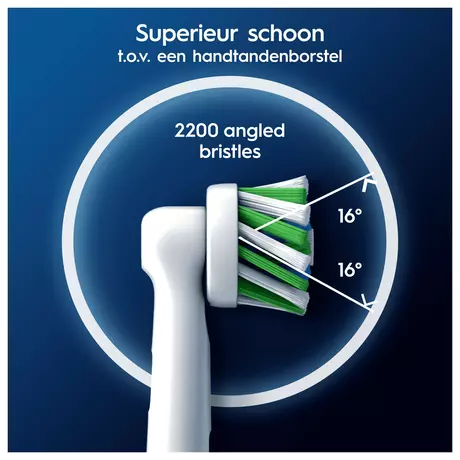 Oral-B Cross Action Opzetborstels Wit 8 Stuks
