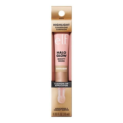 e.l.f. Halo Glow Highlight Beauty Wand Champagne Campaign