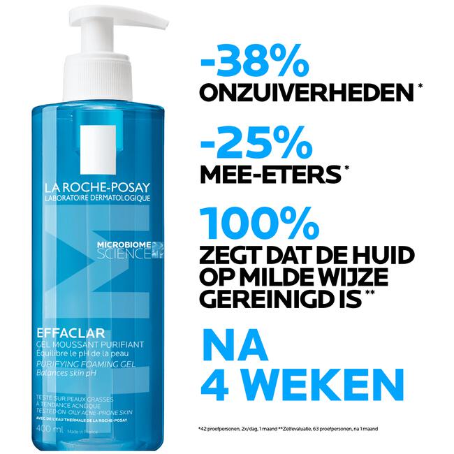 La Roche-Posay Effaclar Zuiverende Gel Navulverpakking 400 ML