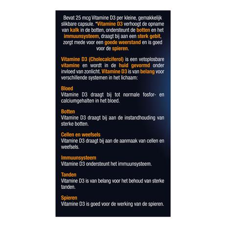 Lucovitaal Vitamine D3 25 mcg 120 Capsules