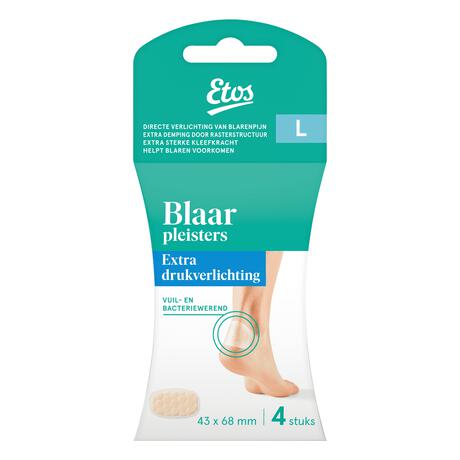 Etos Blaarpleisters L Extra drukverlichting 43 x 68 mm