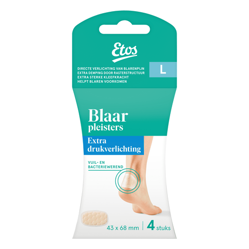 Etos Blaarpleisters L Extra drukverlichting 43 x 68 MM