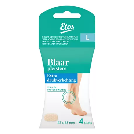 Etos Blaarpleisters L Extra drukverlichting 43 x 68 MM