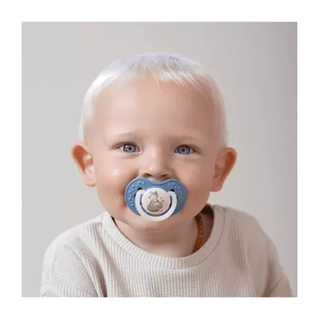 Difrax LOVI Dynamic Fopspeen 18M+ Night & Day Boy 2 stuks