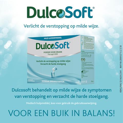 Dulcosoft Poeder Mild Laxeermiddel Oplossing Zakjes 20 stuks