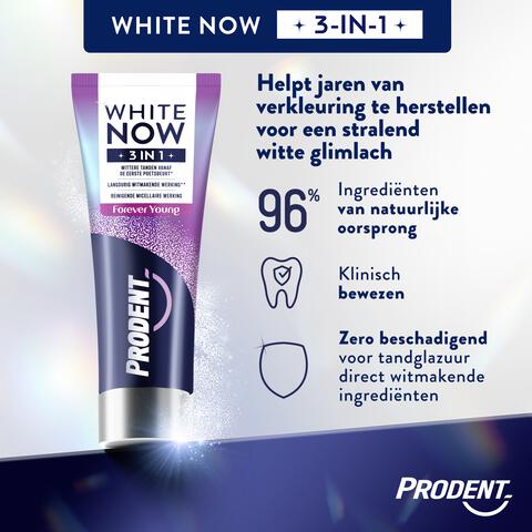 Prodent White Now 3-in-1 Forever Young Tandpasta 75 ML