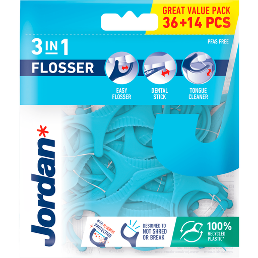 Jordan 3-in-1 Flossers 36 stuks