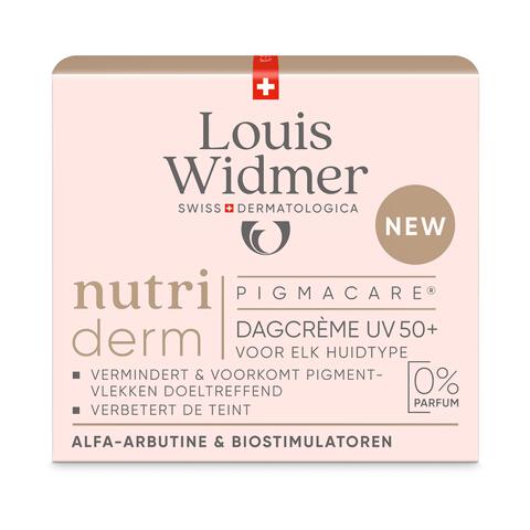 Louis Widmer nutriderm Pigmacare Dagcrème UV 50+ Zonder Parfum 50 ML