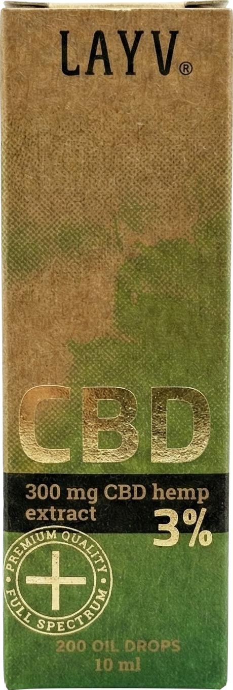 Layv Clean + 300 mg Full Spectrum CBD Olie