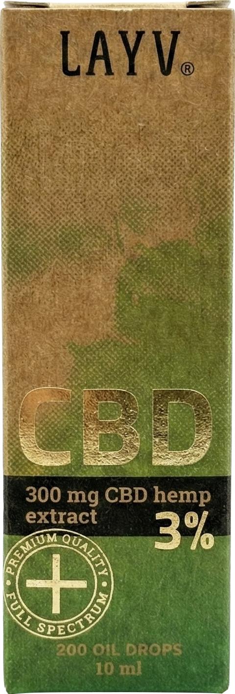 Layv Clean + 300 mg Full Spectrum CBD Olie
