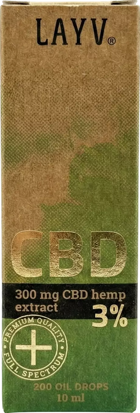 Layv Clean + 300 mg Full Spectrum CBD Olie 10 ML
