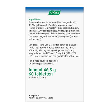 A.Vogel Famosan Gewichtsbeheersing2* & Overgang1* Tabletten 60 stuks