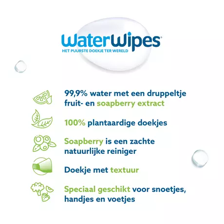 WaterWipes Snoetendoekjes 9x60 stuks