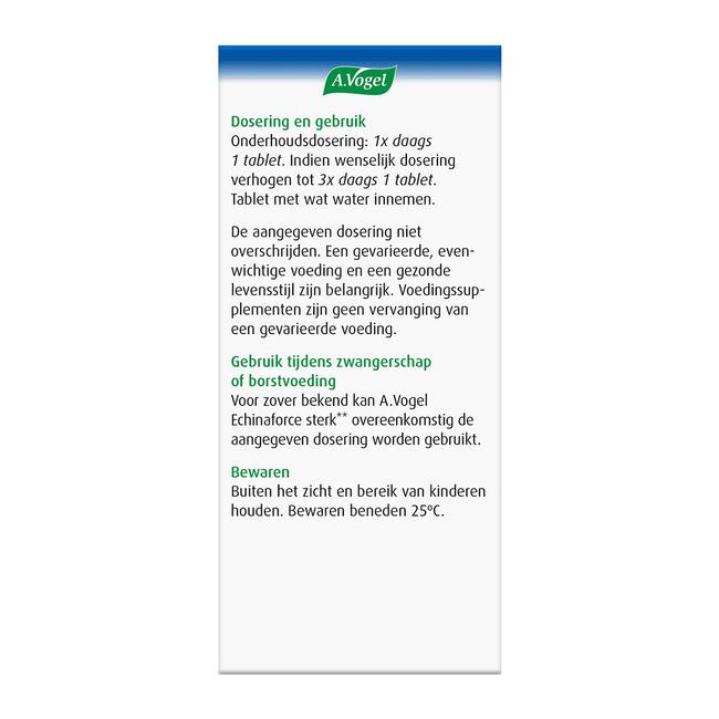 A.Vogel Echinaforce Sterk** Weerstand1* Tabletten 60 stuks