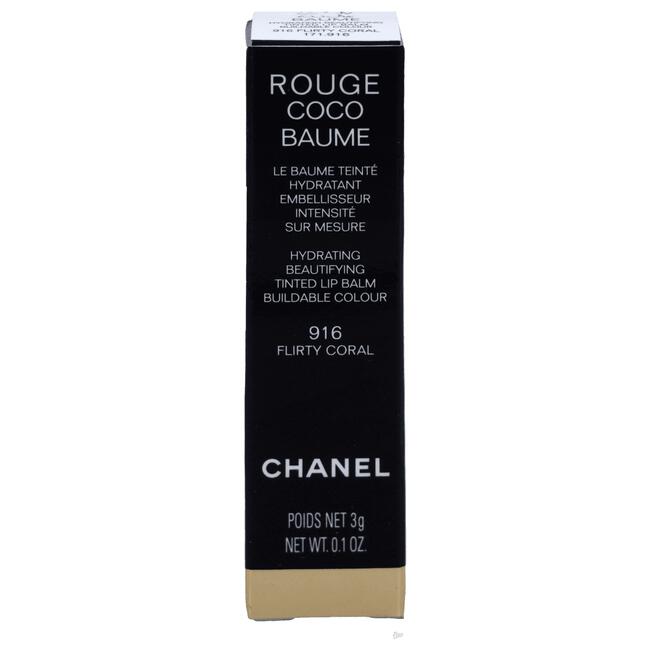 Chanel Rouge Coco Baume Hydrating Conditioning Lip Balm 916 Flirty Coral