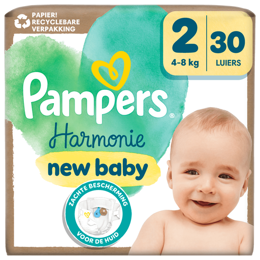 Pampers Harmonie Luiers Maat 2 4-8 kg 30 stuks