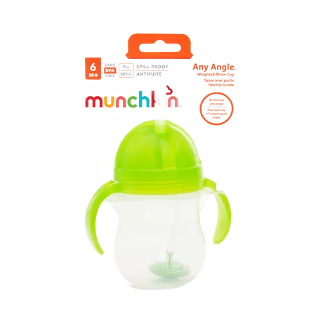 Munchkin Click Lock Tip & Sip Rietjesbeker Groen 207 ML