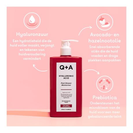 Q+A Hyaluronic Acid Post-Shower Moisturiser 250 ML