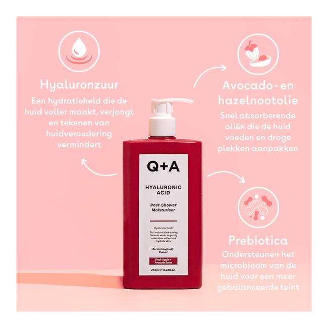 Q+A Hyaluronic Acid Post-Shower Moisturiser 250 ML