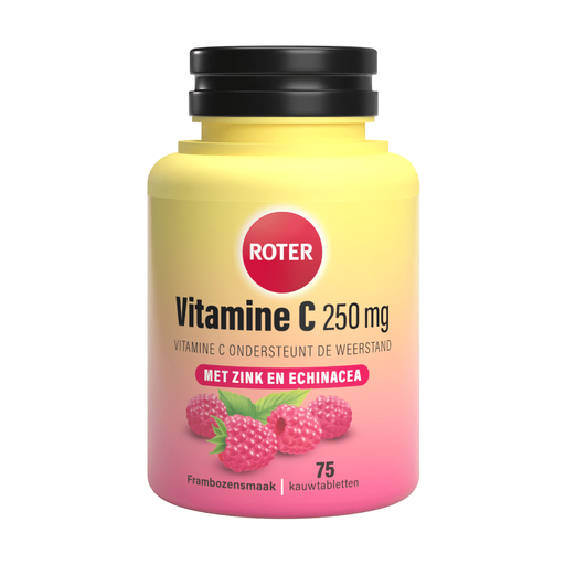 Roter Vitamine C Forte Weerstand Framboos Tabletten 75 stuks