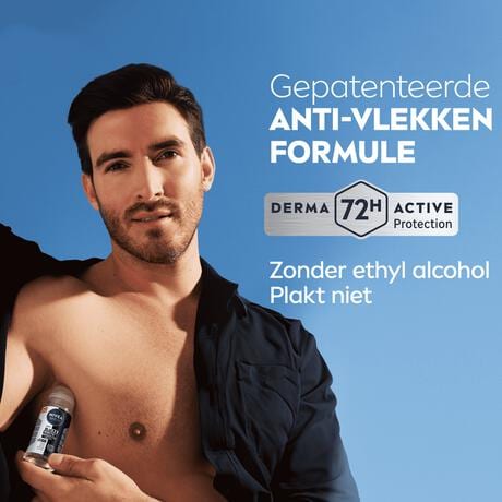 NIVEA MEN Black & White Invisible Original Deodorant Roller 50 ML