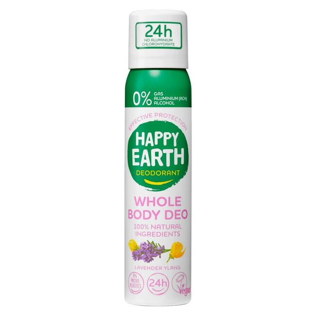 Happy Earth 100% Natural Whole Body Deo Spray Lavender Ylang 100ML