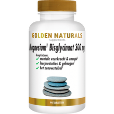 Golden Naturals Magnesium Bisglycinaat 300 mg Tabletten 90 stuks