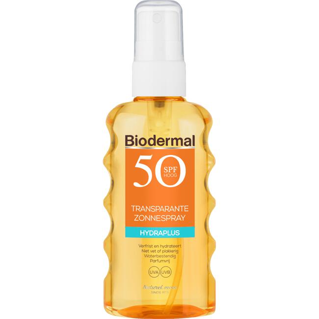 Biodermal Hydra Plus Transparante Zonnespray SPF 50 175 ML