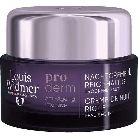 Louis Widmer Proderm Nachtcrème Rijke Textuur Zonder Parfum 50 ML