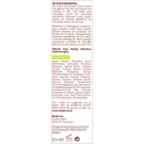 Biodermal Vette & Gemengde Huid Crème 50 ML