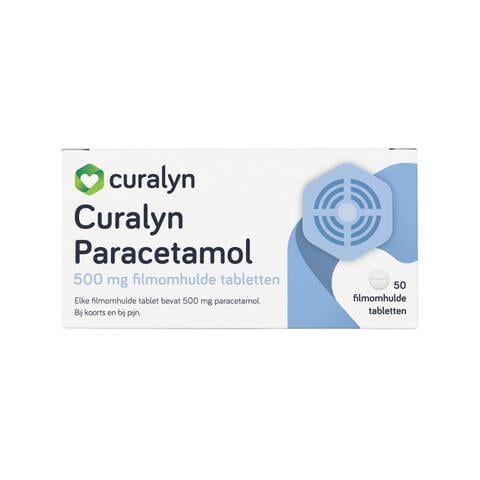 Curalyn Paracetamol 500 mg Filmomhulde Tabletten 50 stuks&nbsp;