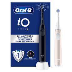 Oral-B iO 2 Duo Zwart & Roze 2 Elektrische Tandenborstels