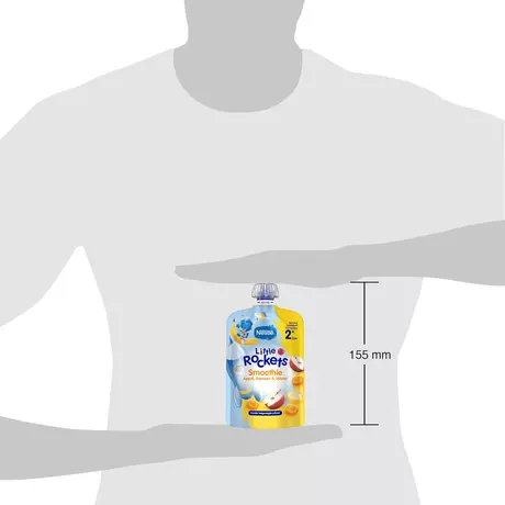 Nestlé Little Rockets Smoothie Appel Banaan Wortel 2+ Jaar 150 gram