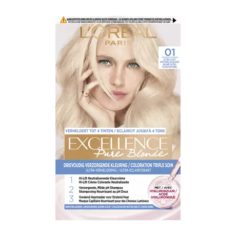L'Oréal Paris Excellence Crème Verzorgende Kleuring 01 Ultra Licht Nat Blond