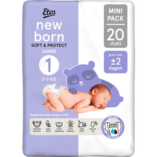 Etos Luiers Newborn Maat 1 2-5 kg Trial Pack 20 stuks