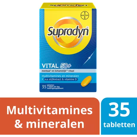 Supradyn Vital 50+ Multivitamines Vijftigplussers Tabletten 25 stuks