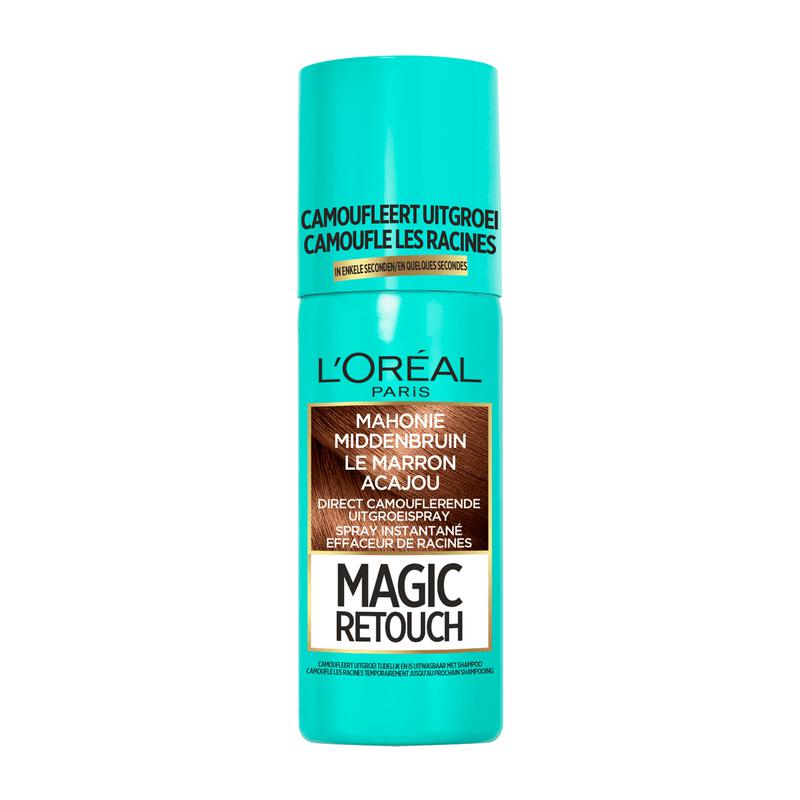 L'Oréal Paris Magic Retouch Camouflerende Uitgroeispray 6 Middenbruin 75 ML