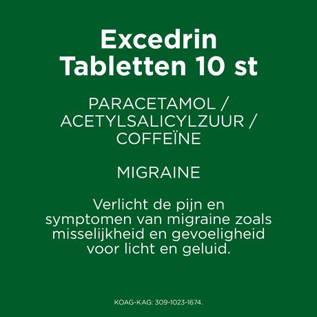 Excedrin Migraine Tabletten 10 stuks