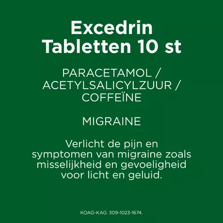 Excedrin Migraine Tabletten 10 stuks